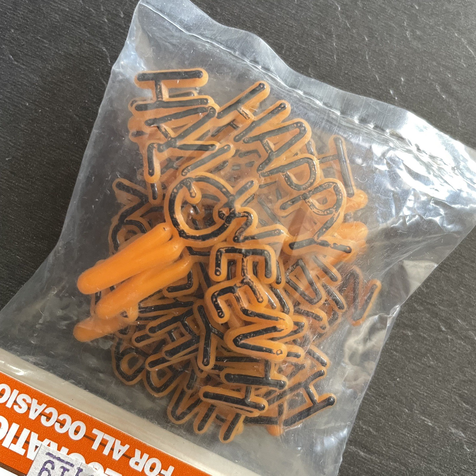 Vintage HAPPY HALLOWEEN Plastic Cake Picks – Magic Line – NIP - Made in USA