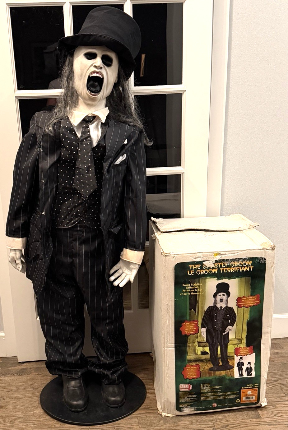 Gemmy 2008 5ft Halloween Animated Ghastly Groom Animatronic Gemmy 2008 5ft Halloween Animated Ghastly Groom Animatronic