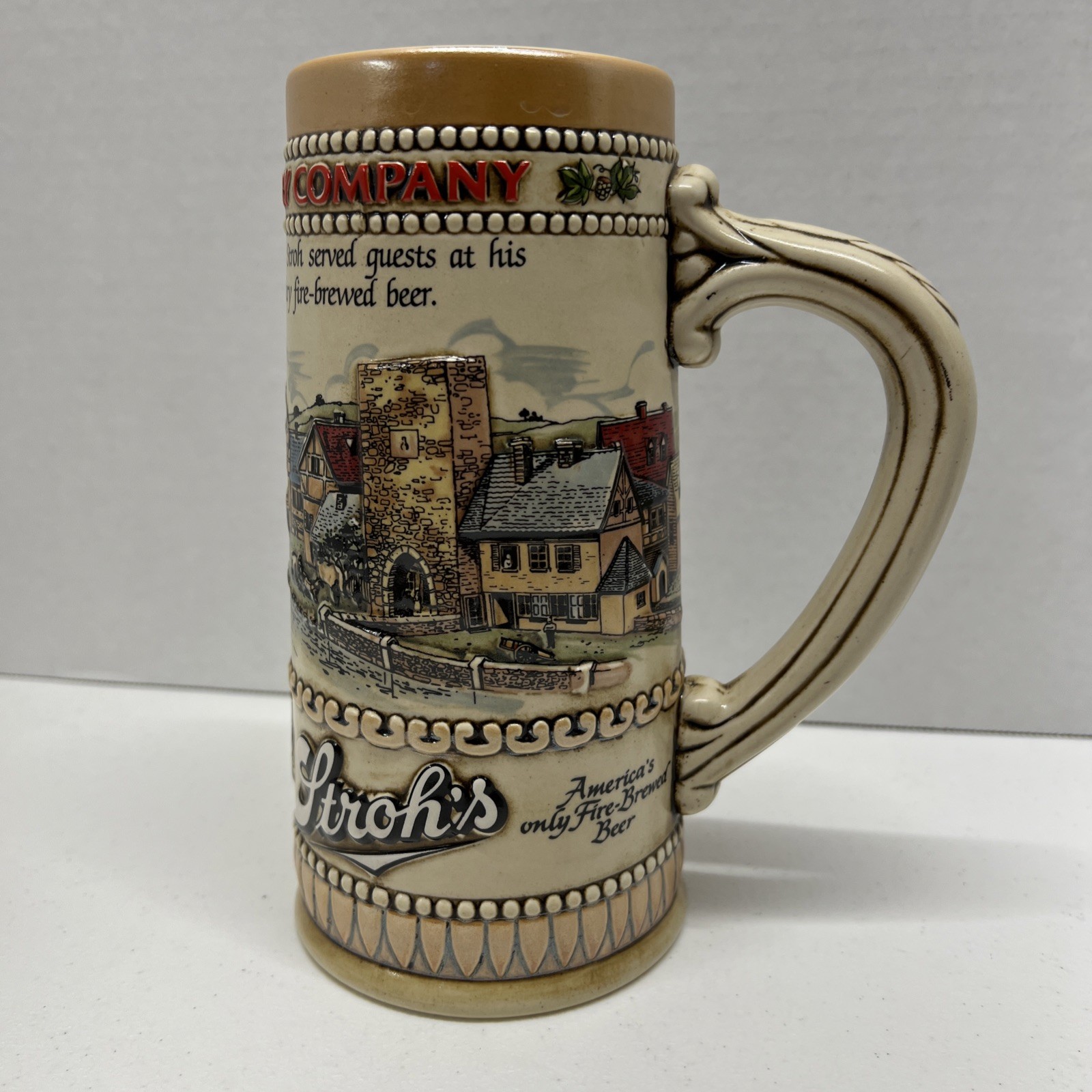 Vintage - Stroh\'s Brewery Heritage Series II Beer Stein 1985 #119869