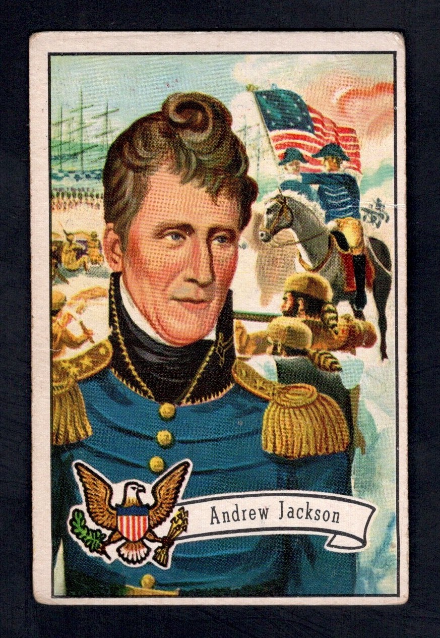 1956 Topps U.S. Presidents Card #10 Andrew Jackson VG 1956 Topps U.S. Presidents Card #10 Andrew Jackson VG