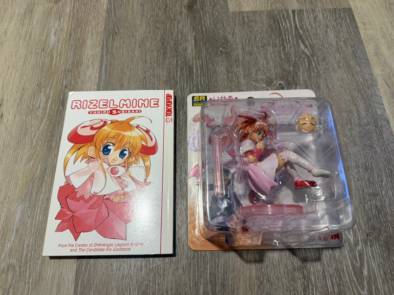Rizelmine Complete Manga & SEALED Rizel Iwaki Figure Model SRDX Series Yujin LOT