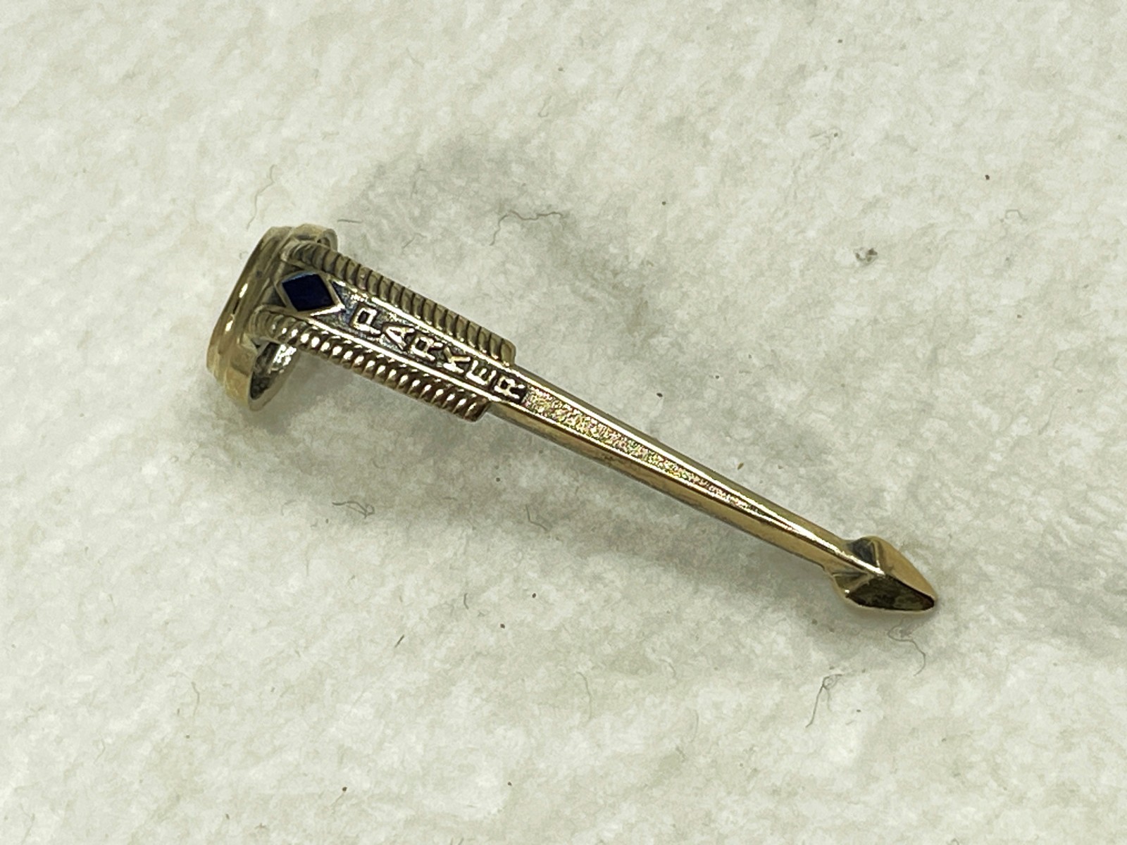 PARKER 51 Parts ~Large BLUE DIAMOND Vacumatic Pocket Clip ~ Gold over Sterling PARKER 51 Parts ~Large BLUE DIAMOND Vacumatic Pocket Clip ~ Gold over Sterling