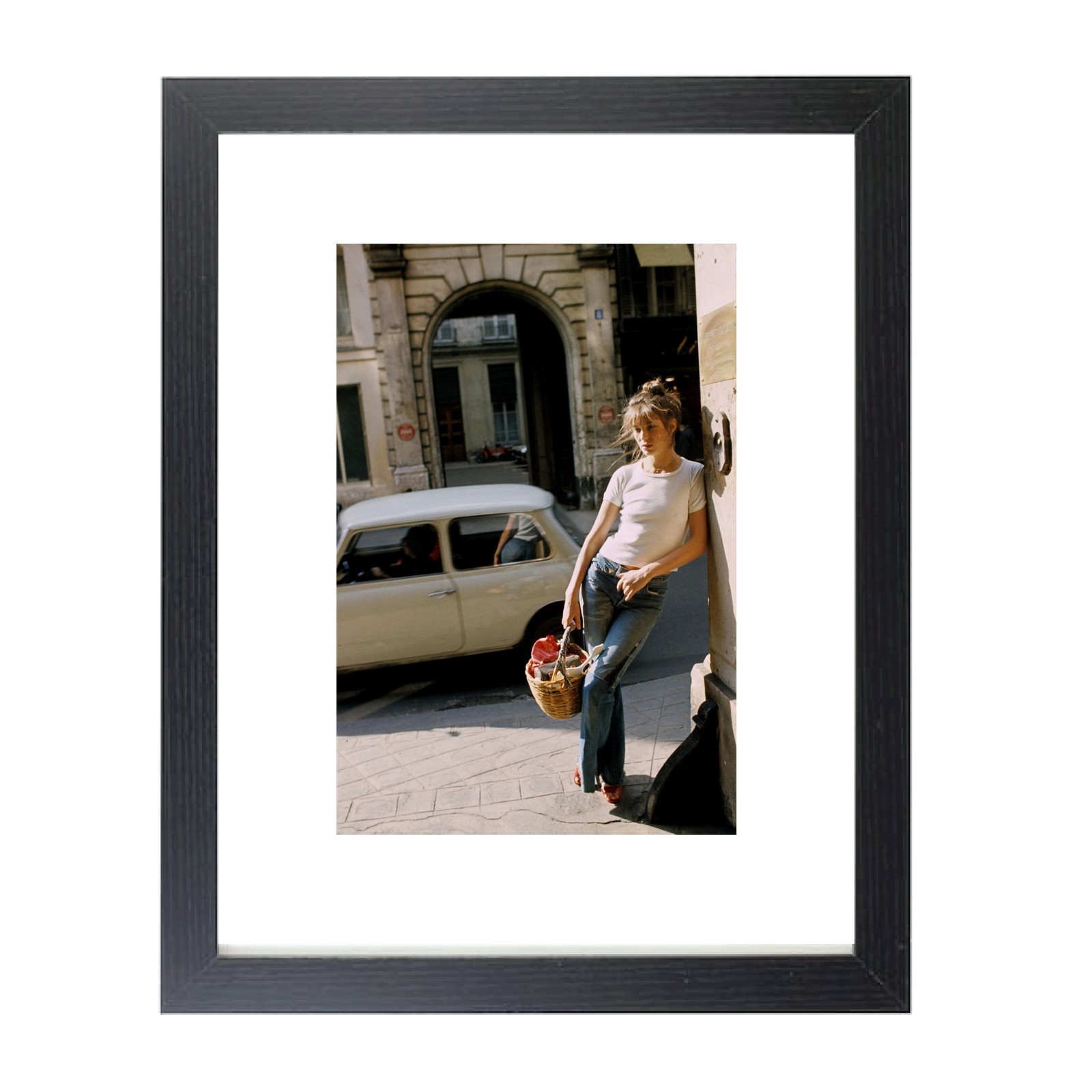 British French Actress Jane Birkin Retro Celebrity Matted & Framed Picture Photo