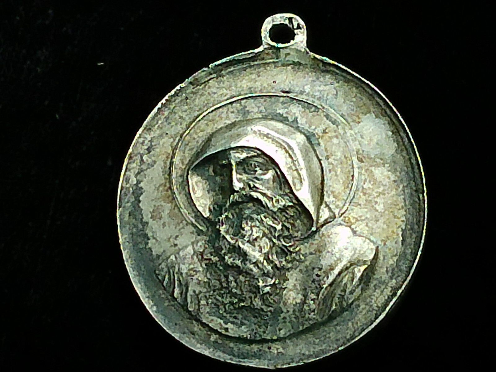 18 - 19th Century Silver St. Francis / Love of God, Colonial Religious Medal