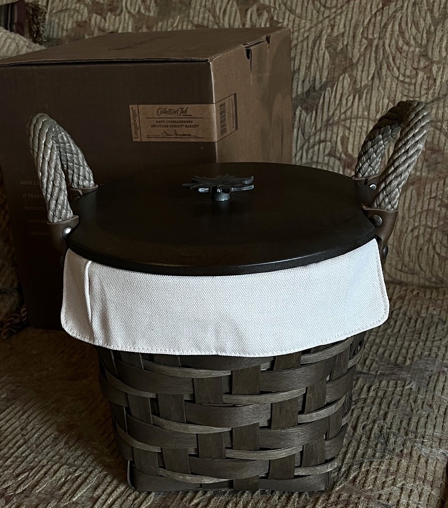 Longaberger Dave Longaberger Heritage Series Basket NEW Lid+Box Collectors Club