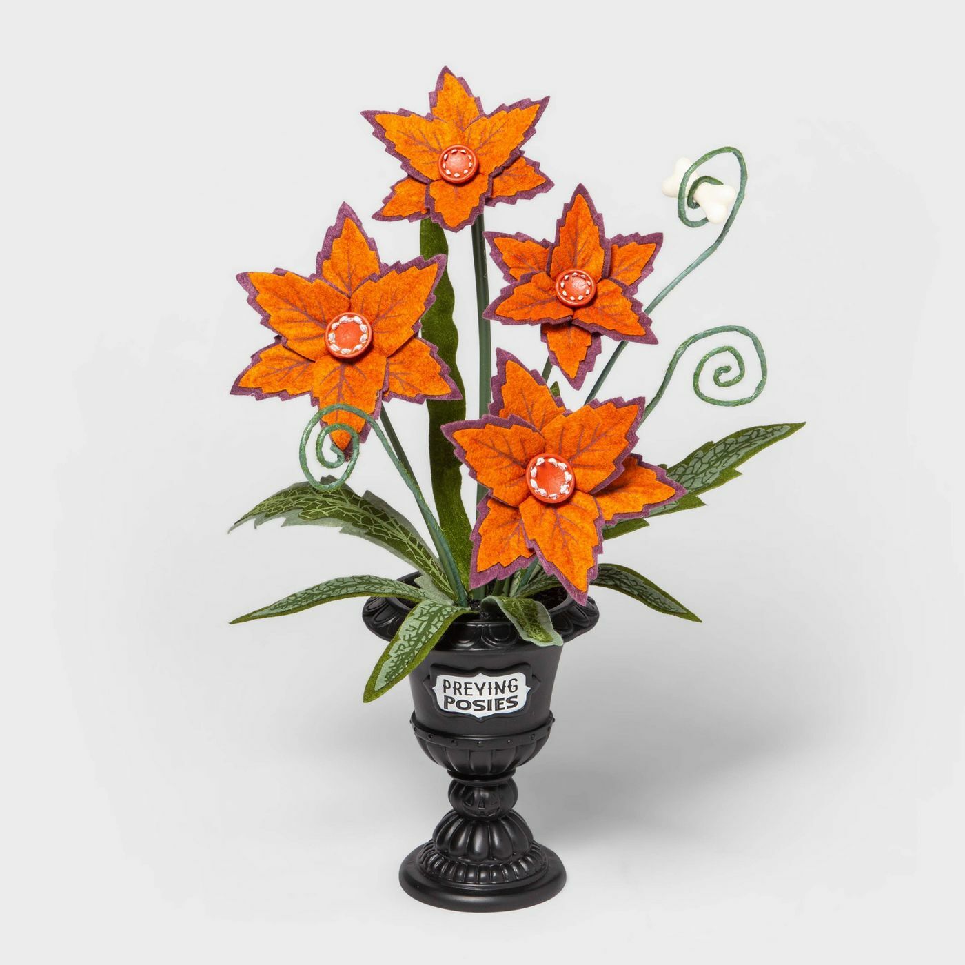Orange Preying Posies Medium Halloween Faux Plant Target Hyde & EEK Boutique