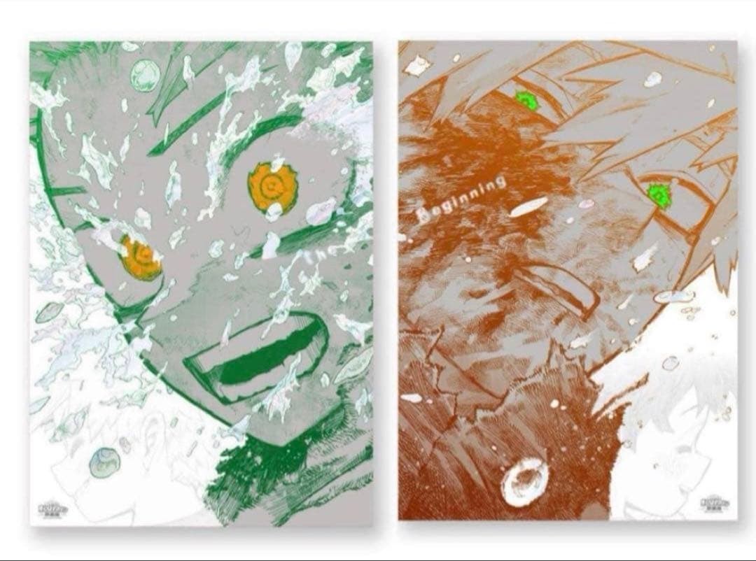 My Hero Academia Exhibition A2 Art Poster Set “The Beginning” 2Sheets set Japan