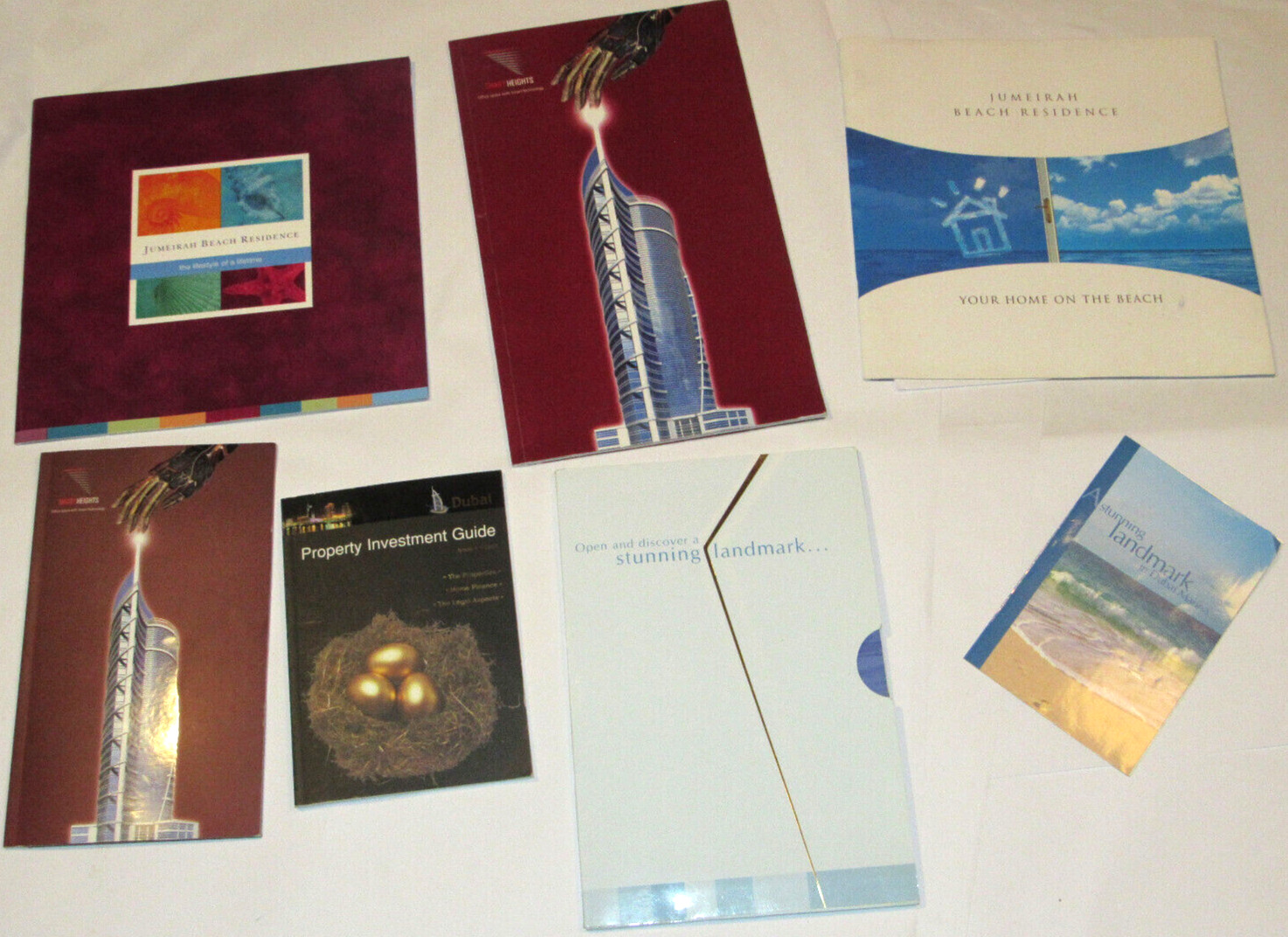 2004 DUBAI, UAE PROPERTY BROCHURES AL FATTAN MARINE TOWERS JUMEIRAH BEACH ++