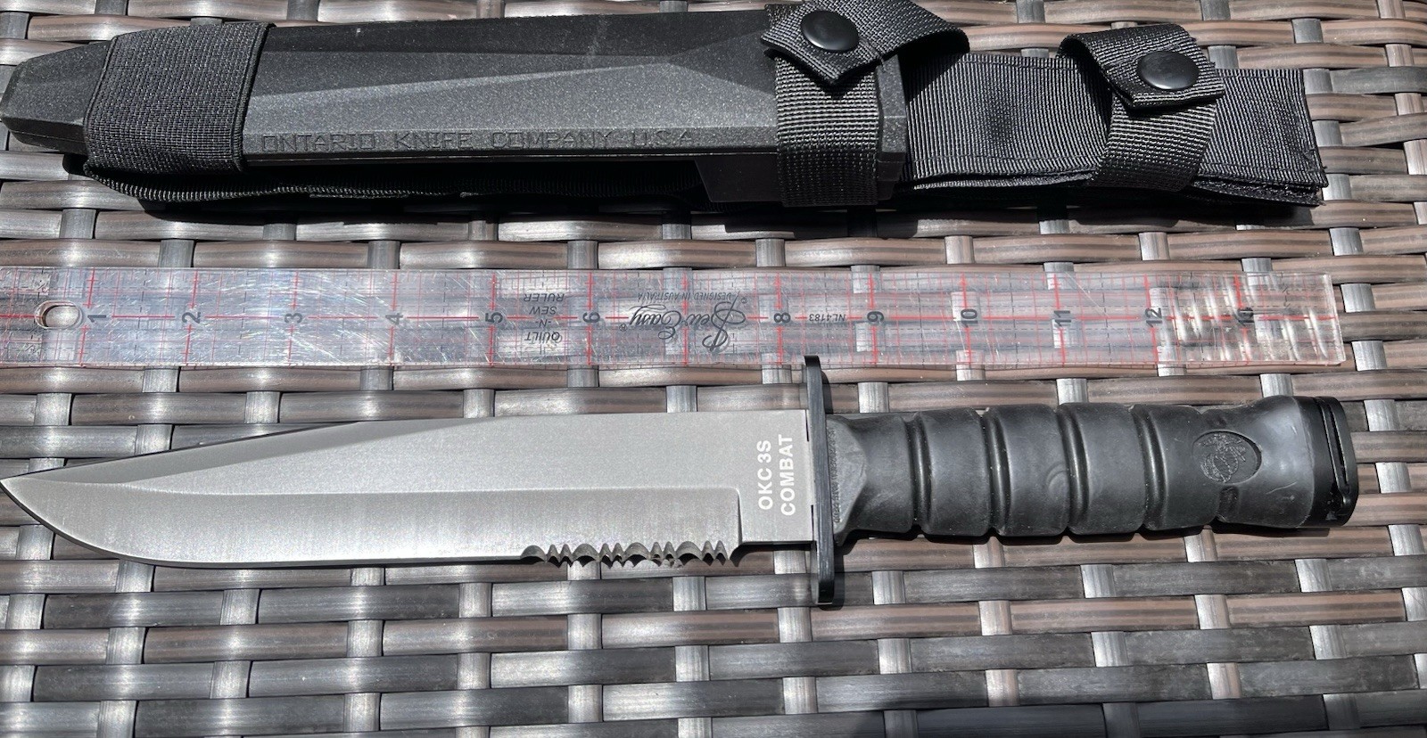 Ontario Knife OKC3S  USMC Combat 8\