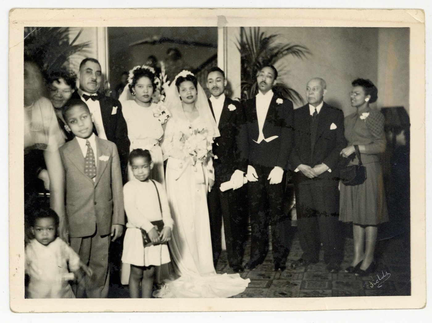 African American Wedding Party 1940 Family 2 Beautiful Brides Nuptials J14670 African American Wedding Party 1940 Family 2 Beautiful Brides Nuptials J14670