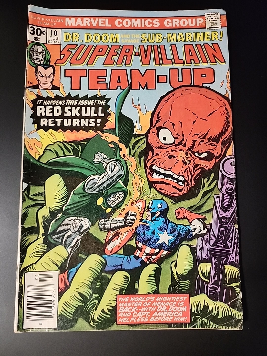 Super-Villain Team-Up #10 Dr Doom and Sub-Mariner (Marvel Comics 1976)