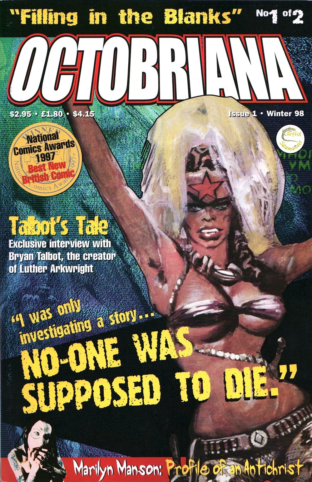 Vintage Artful Salamander Octobriana: Filling In The Blanks #1 Comic Book 1998