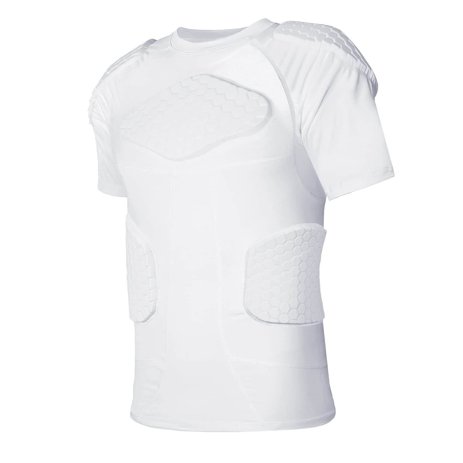 TUOYR Mens Football Padded Shirt Chest Rib Protector for Football Baseball TUOYR Mens Football Padded Shirt Chest Rib Protector for Football Baseball