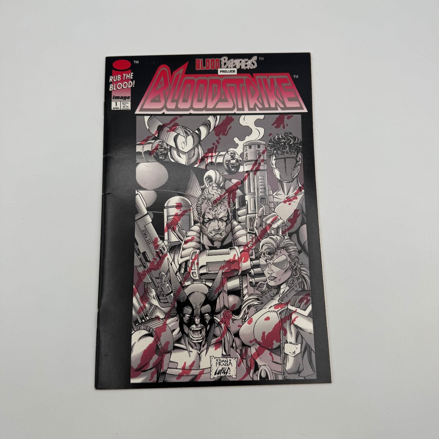 Bloodstrike #1 Image Comics Dan Fraga Rub the Blood 1993 Bloodstrike #1 Image Comics Dan Fraga Rub the Blood 1993
