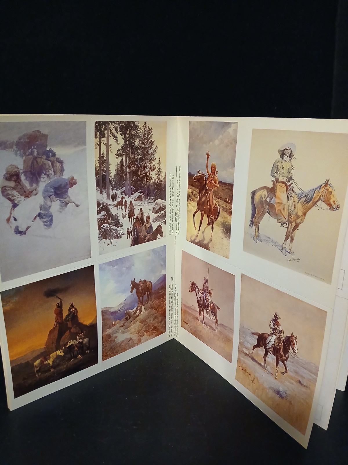 Vintage Book Of Postcards: The Old West Collection 24pcs 1990
