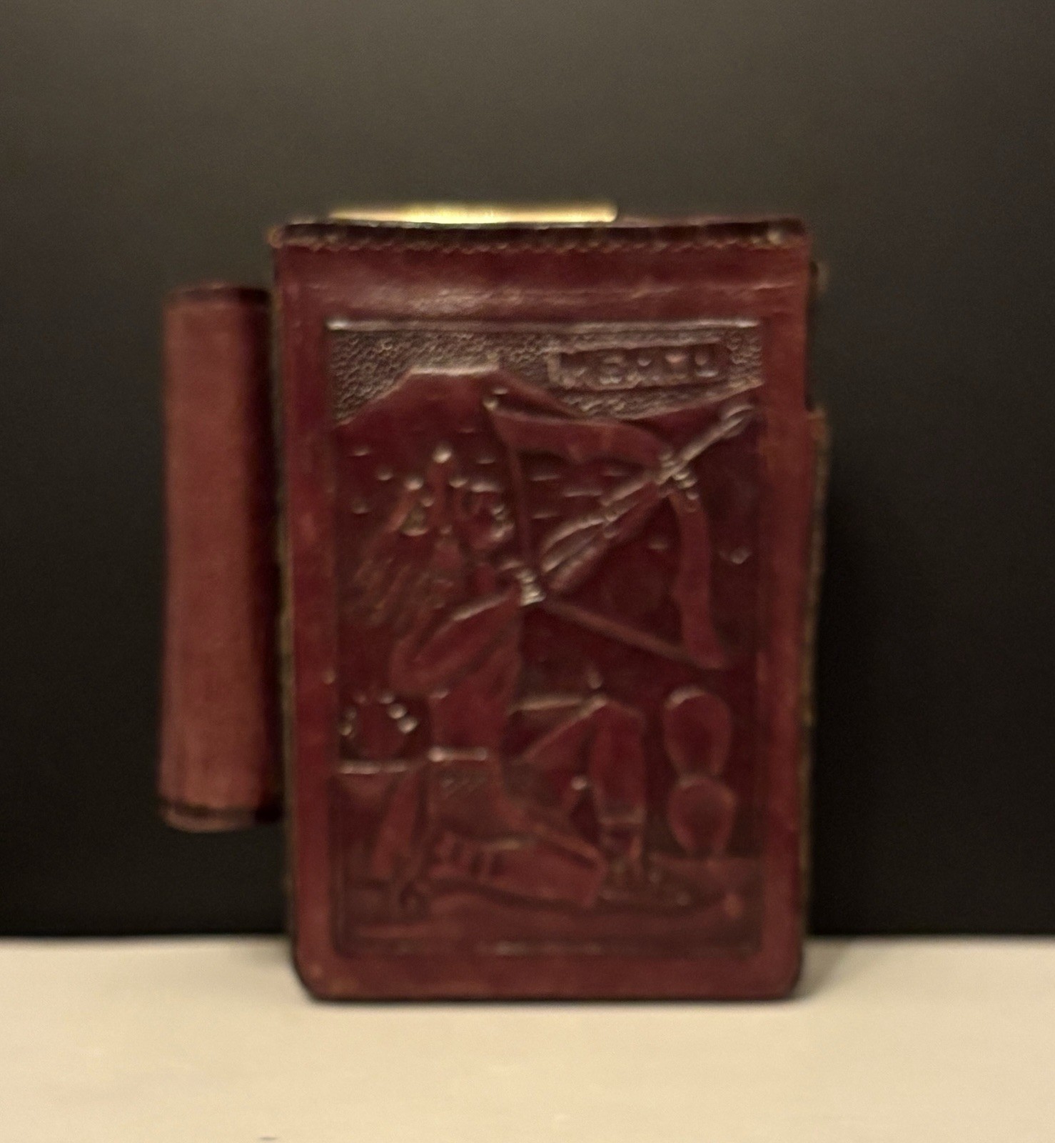 VTG 60s Unique Leather Cigarette Case