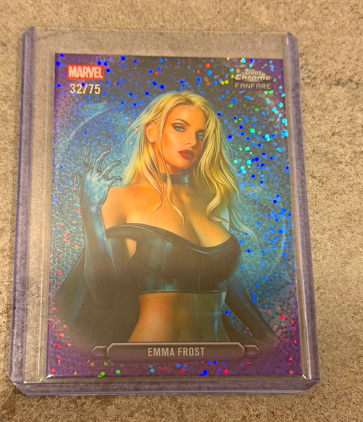 Topps 2026 Topps Chrome Marvel Comics Fanfare FF-14 Emma Frost 32/75