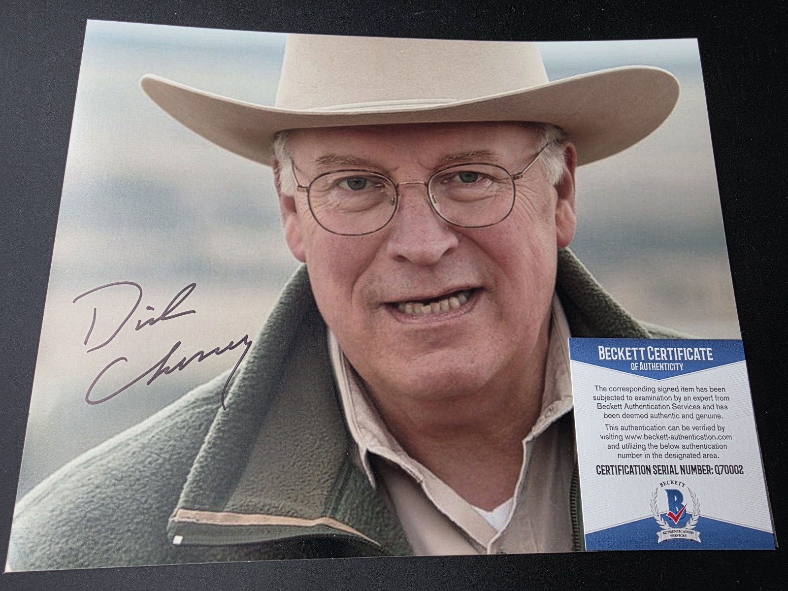 GEORGE W BUSH VICE PRESIDENT DICK CHENEY SIGNED PHOTO BECKETT BAS COA GEORGE W BUSH VICE PRESIDENT DICK CHENEY SIGNED PHOTO BECKETT BAS COA