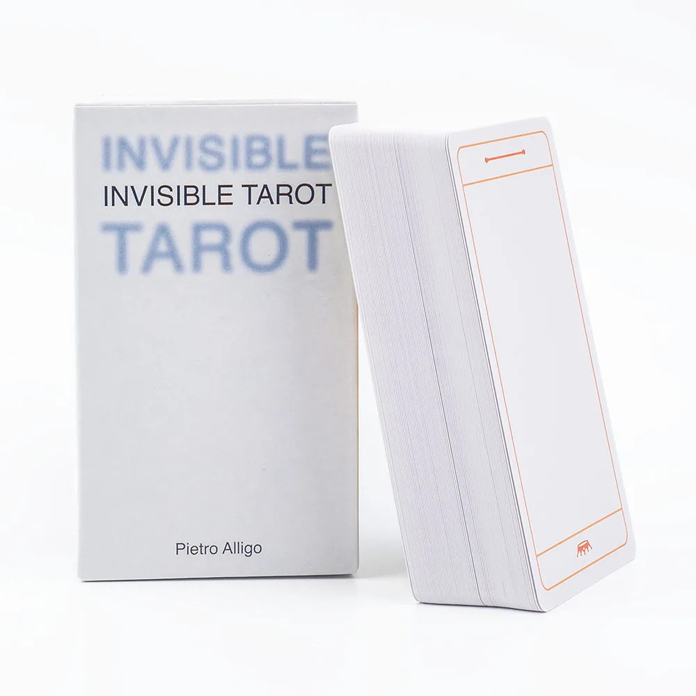 Invisible Tarot Blank Deck – 10.3×6cm (4.1×2.4in) | 78 Custom Cards
