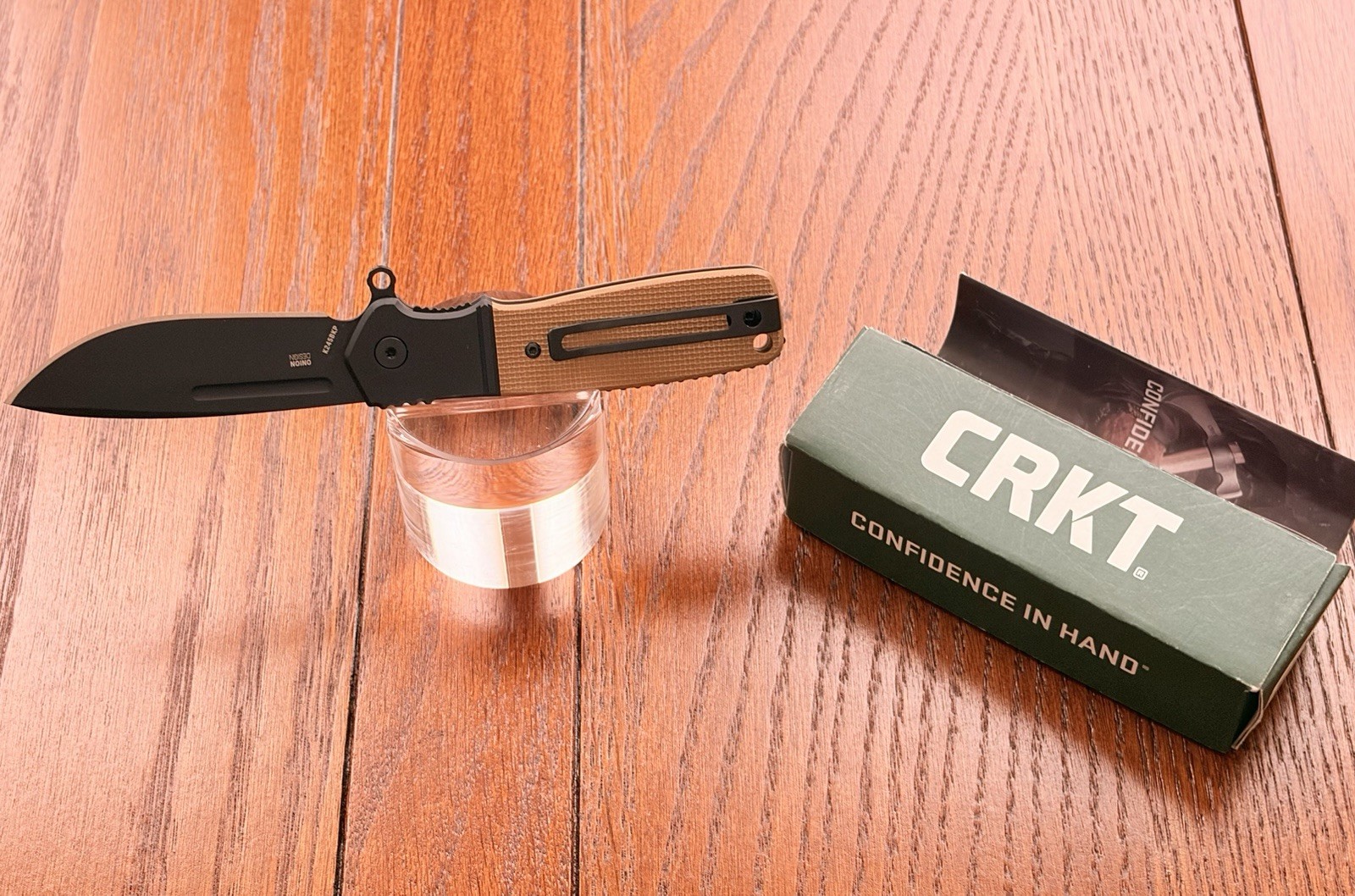 CRKT Homefront Compact K245BKP Stainless Drop Point Liner Lock Tan G10 CRKT Homefront Compact K245BKP Stainless Drop Point Liner Lock Tan G10