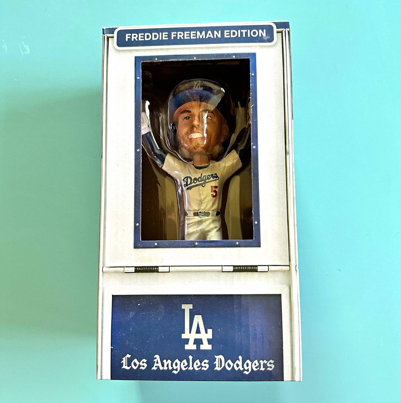 Los Angeles Dodgers Freddie Freeman Edition MLB Bobblehead w/ Box White Blue