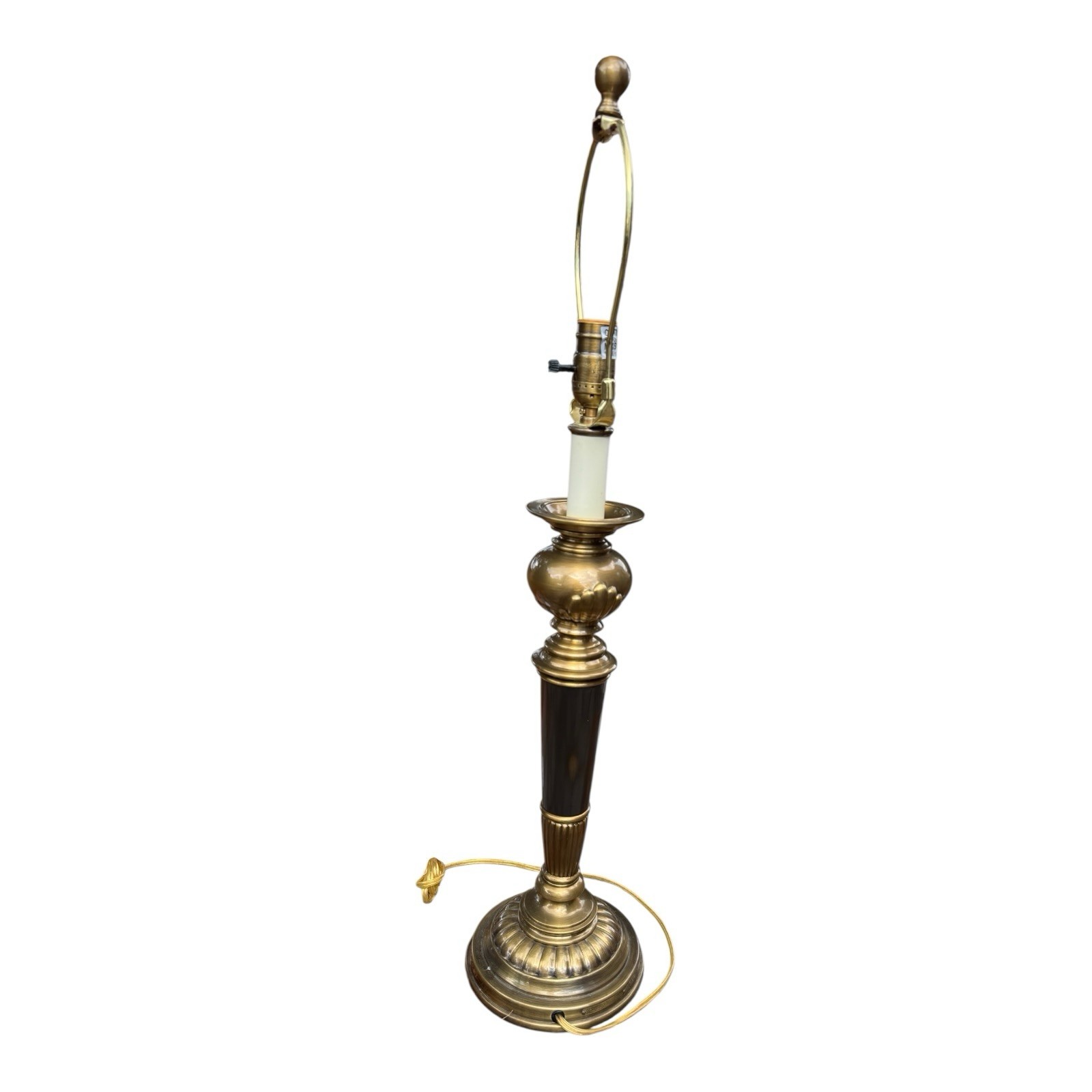 1970s Bill Blass Studio Heavy Brass Table Lamp | Signed Hollywood Regency 1970s Bill Blass Studio Heavy Brass Table Lamp | Signed Hollywood Regency