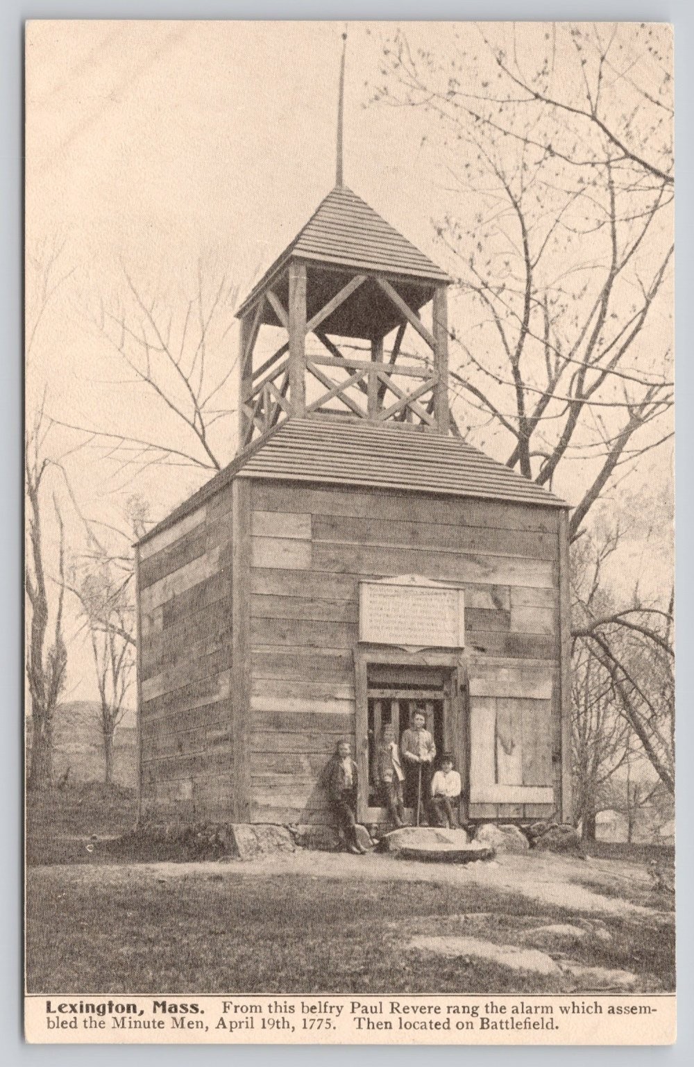 Lexington MA Belfry Paul Revere Alarm Minute Men 1900s Postcard O. G. Seeley Lexington MA Belfry Paul Revere Alarm Minute Men 1900s Postcard O. G. Seeley