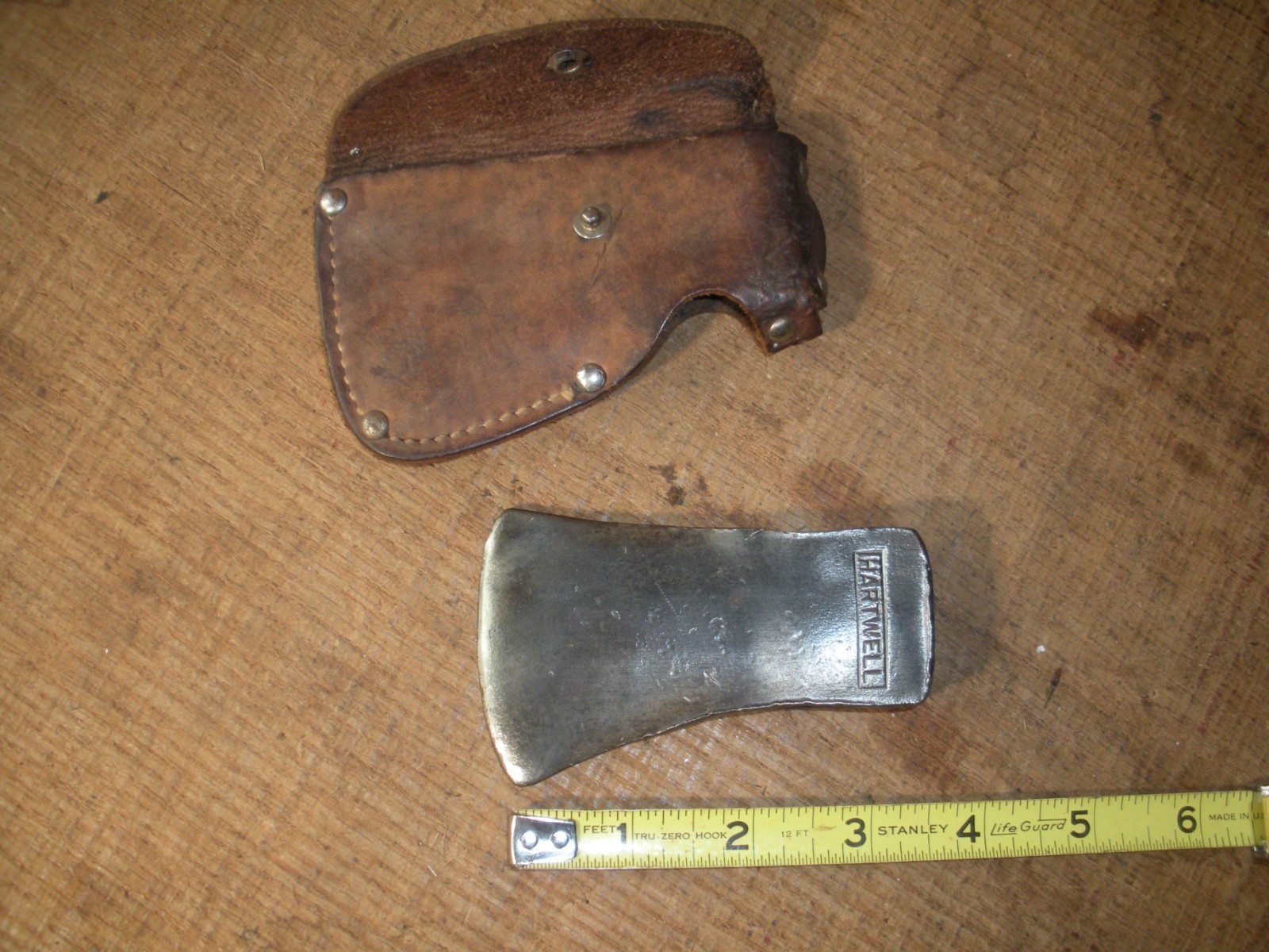 Rare Vintage HARTWELL Miniature Hatchet Head & Sheath / Salesman Sample, Child\'s