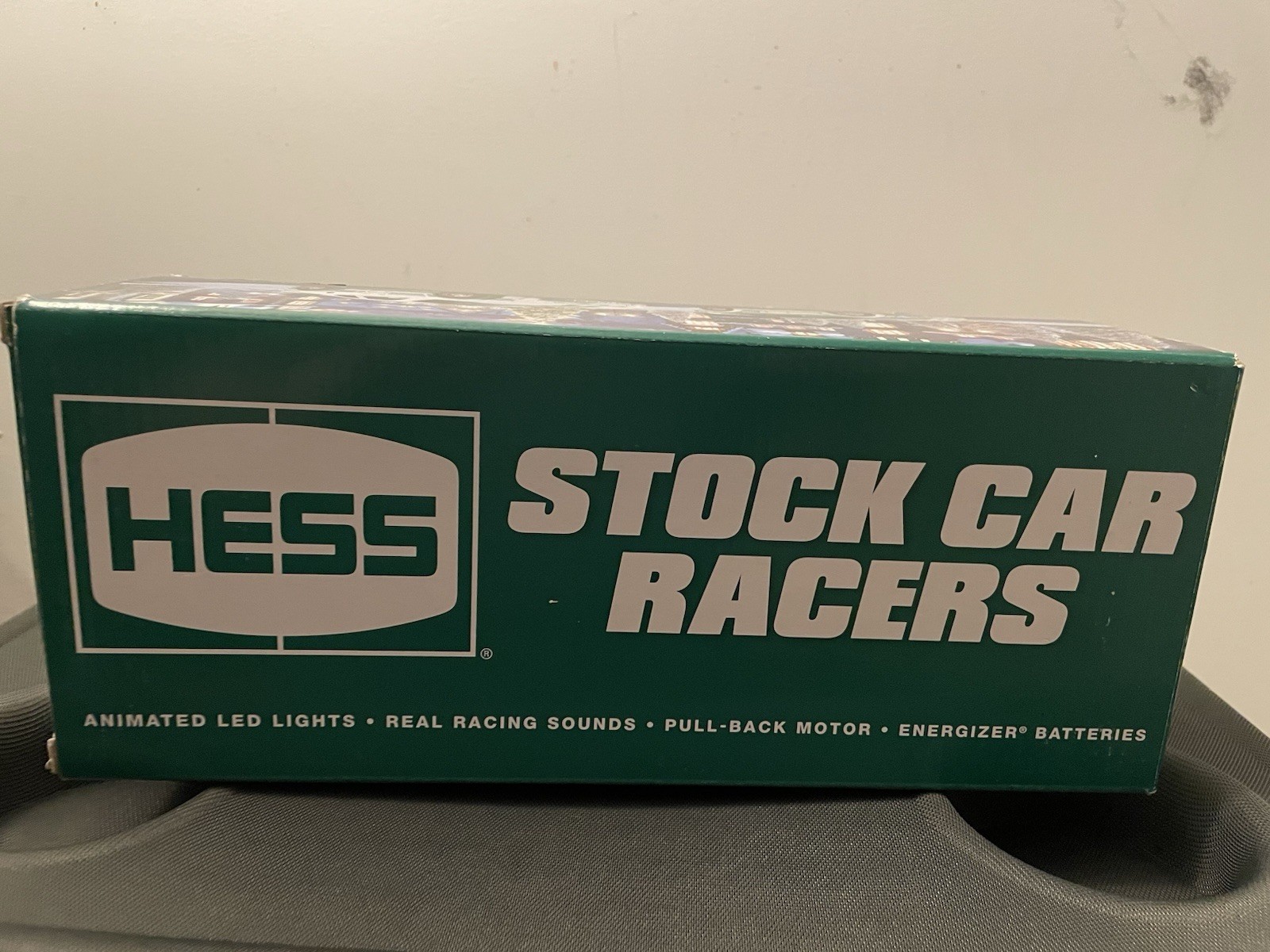 Hess 2025 Stock Car Racers Green/White Set w/ LED Lights Sounds Pull-Back