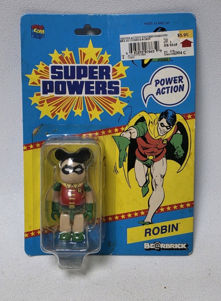 2012 SDCC DC ROBIN BEARBRICK FIGURE MEDICOM SUPER POWERS SEALED 2012 SDCC DC ROBIN BEARBRICK FIGURE MEDICOM SUPER POWERS SEALED