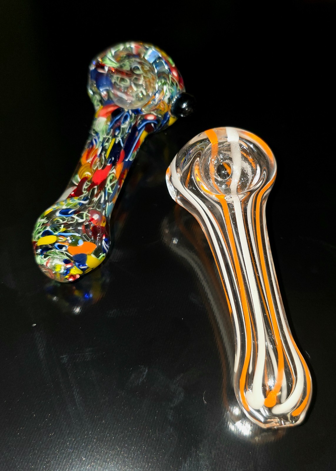 4” Hand Blown Borosilicate Glass Pipes, Bong Pipe 45 Grams 4” Hand Blown Borosilicate Glass Pipes, Bong Pipe 45 Grams