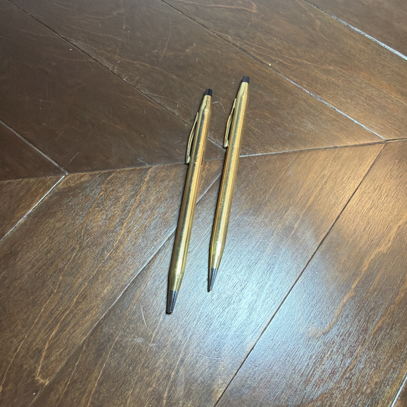 10 & 12kt Gold Filled Cross Pen And Pencil Set