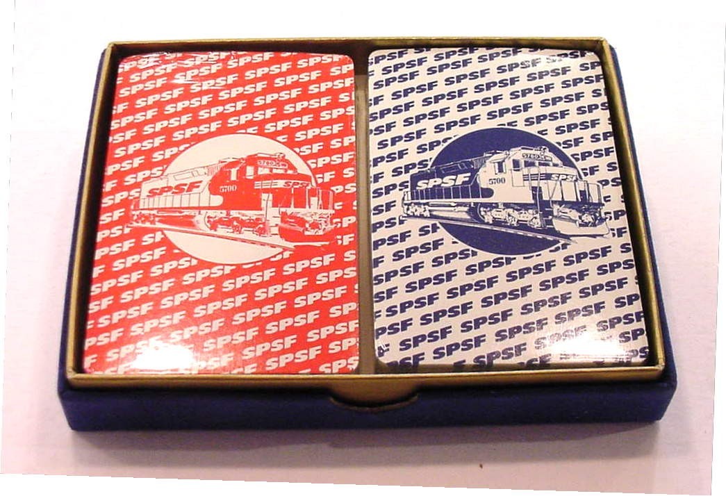 Rare SPSF Southern Pacific/Santa Fe Merger Decks Playing Cards