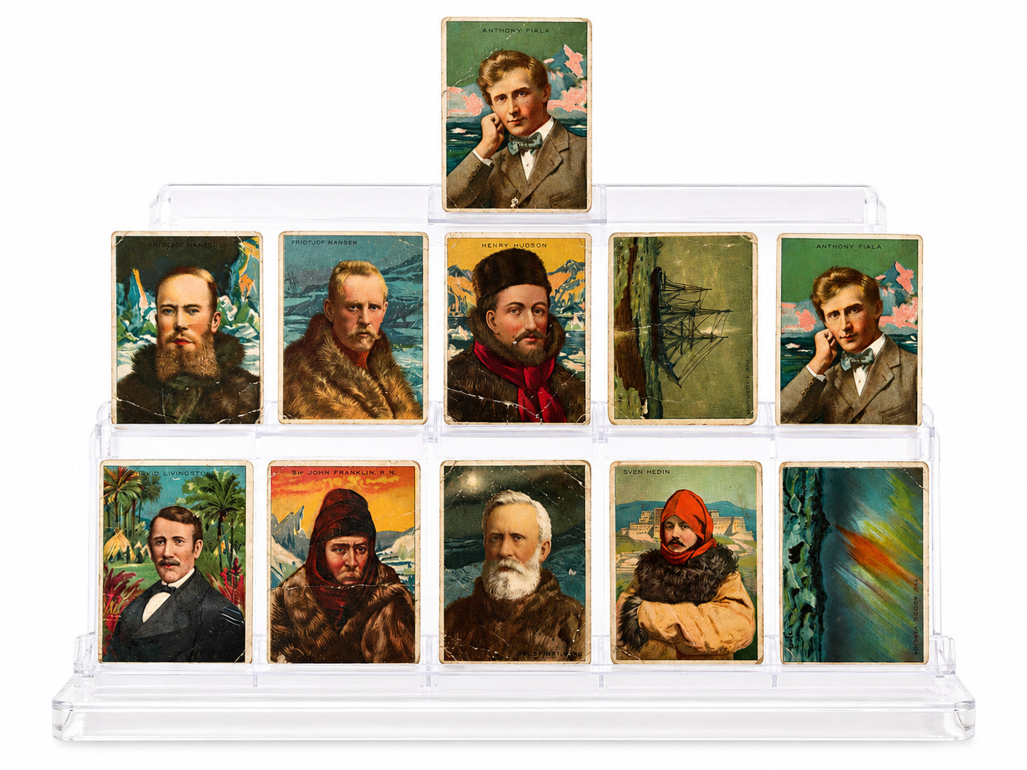 Lot of (11) 1910 T118 Hassan Cigarettes World's Greatest Explorers Tobacco Cards Lot of (11) 1910 T118 Hassan Cigarettes World's Greatest Explorers Tobacco Cards