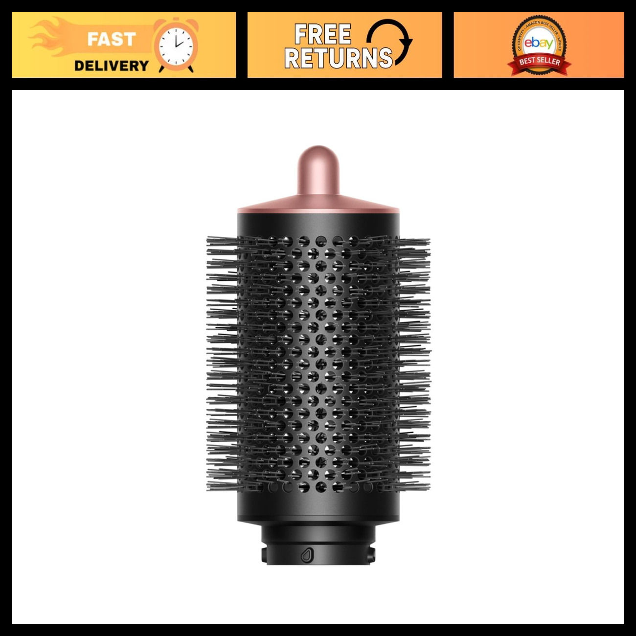 Dyson Airwrap™ Large round volumizing brush Black/Rosé