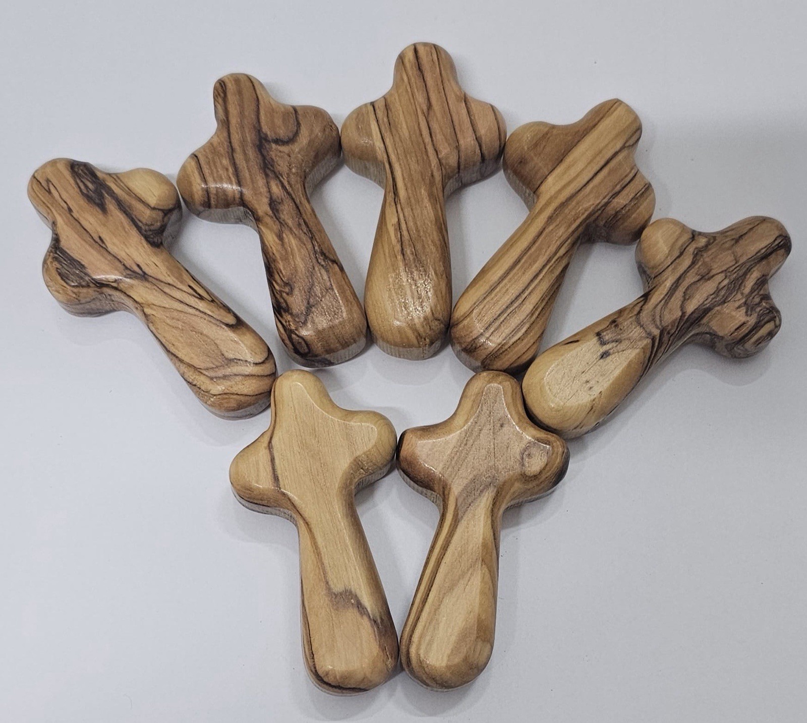 Handmade Religious Olive wood Comfort Cross 2.5inch (50pcs)