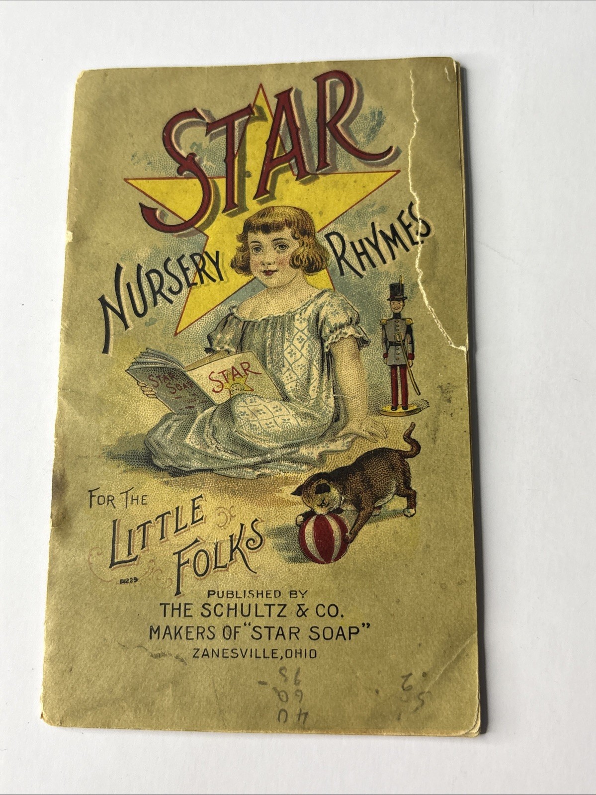 N24 1901 SCHULTZ & CO Nursery Rhymes Booklet Zanesville Oh Advertising Star Soap