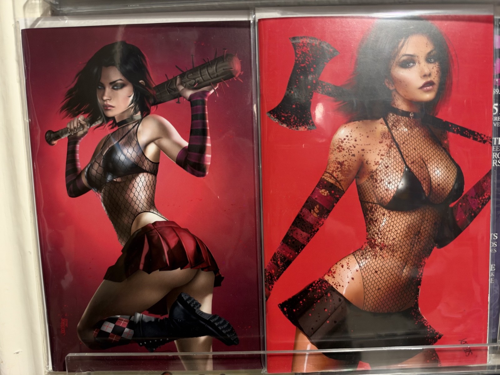 Lot 2x Cassie Hack - Hack / Slash: Back To School & Hot Shorts Szerdy Josh Burns