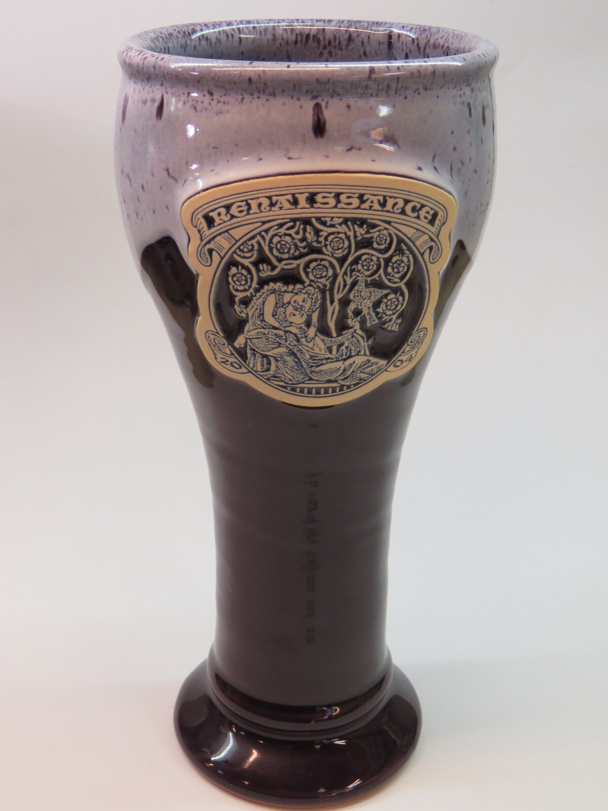 Beautiful Hand Painted Ceramic Pottery Mug Goblet ~ RENAISSANCE Festival 2004