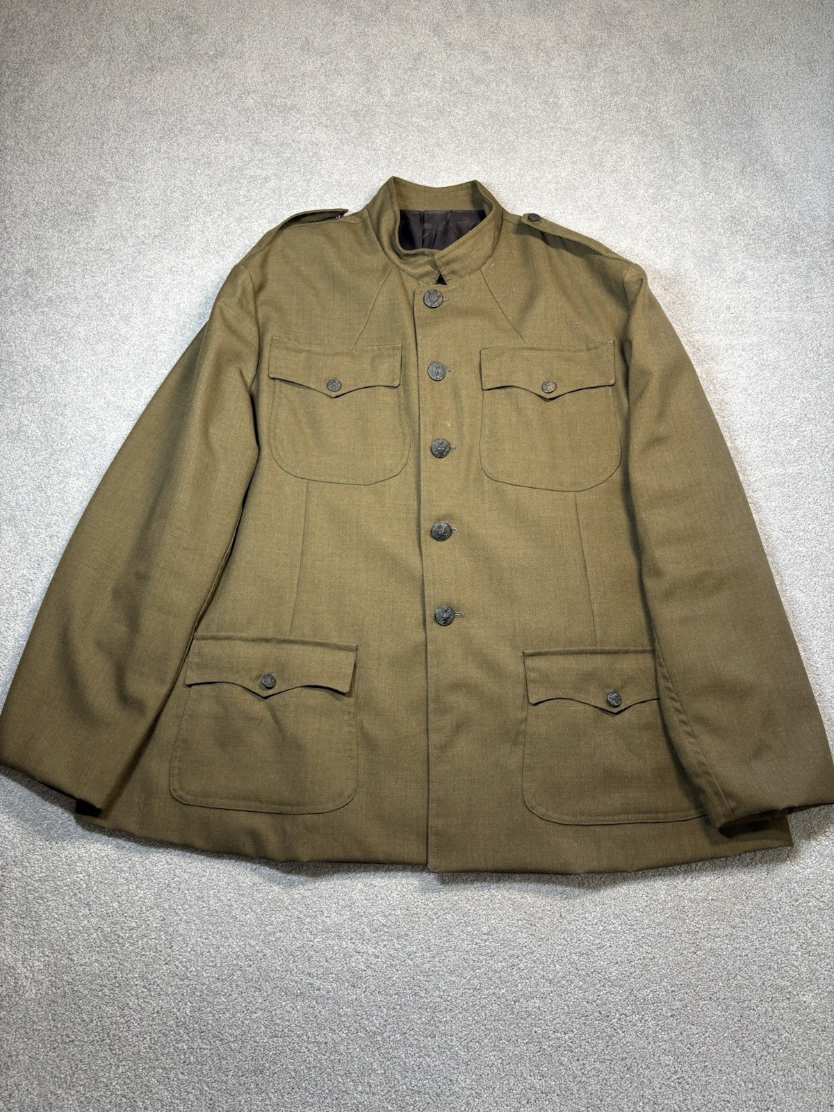 WW1 US Army Officer Service Coat Tunic Brias Roxas Manila Vintage OG 1900s