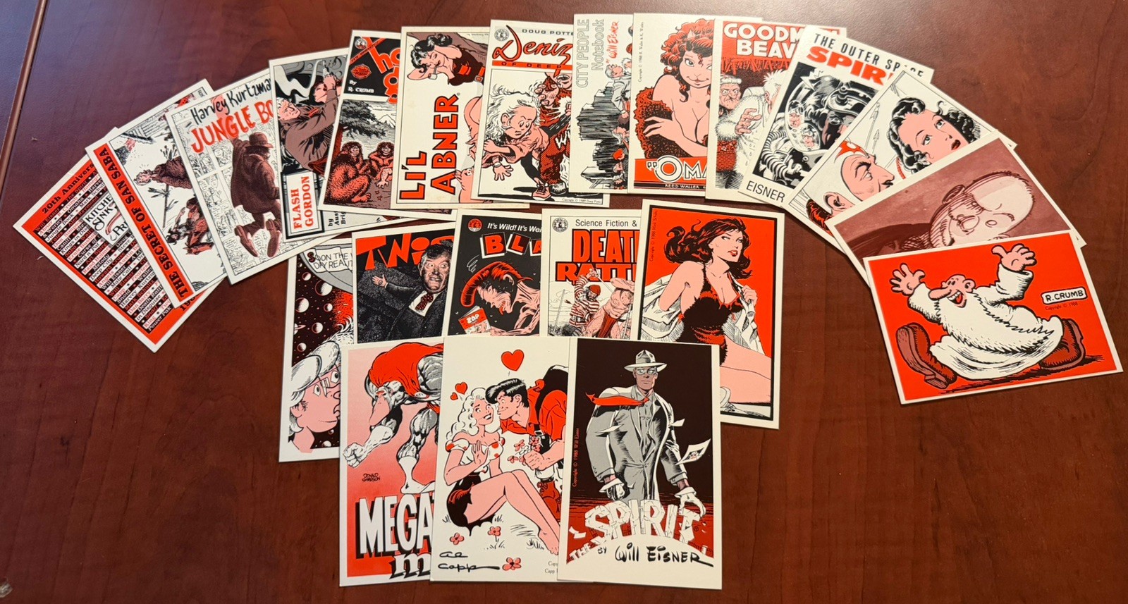 1988 Kitchen Sink Press Trading Cards 22/36 Partial Set Eisner Crumb Omaha