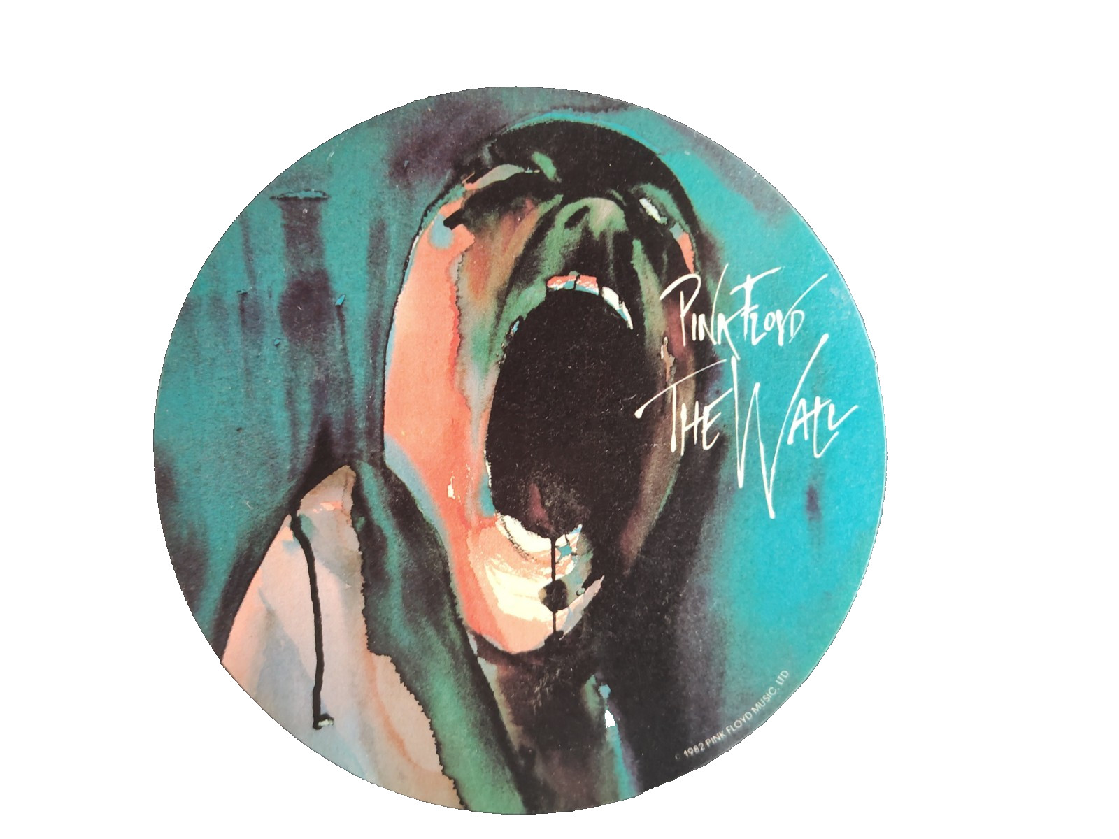 The Wall Sticker Pink Floyd The Scream 4.5x 4.5 Vintage 1982 The Wall Sticker Pink Floyd The Scream 4.5x 4.5 Vintage 1982