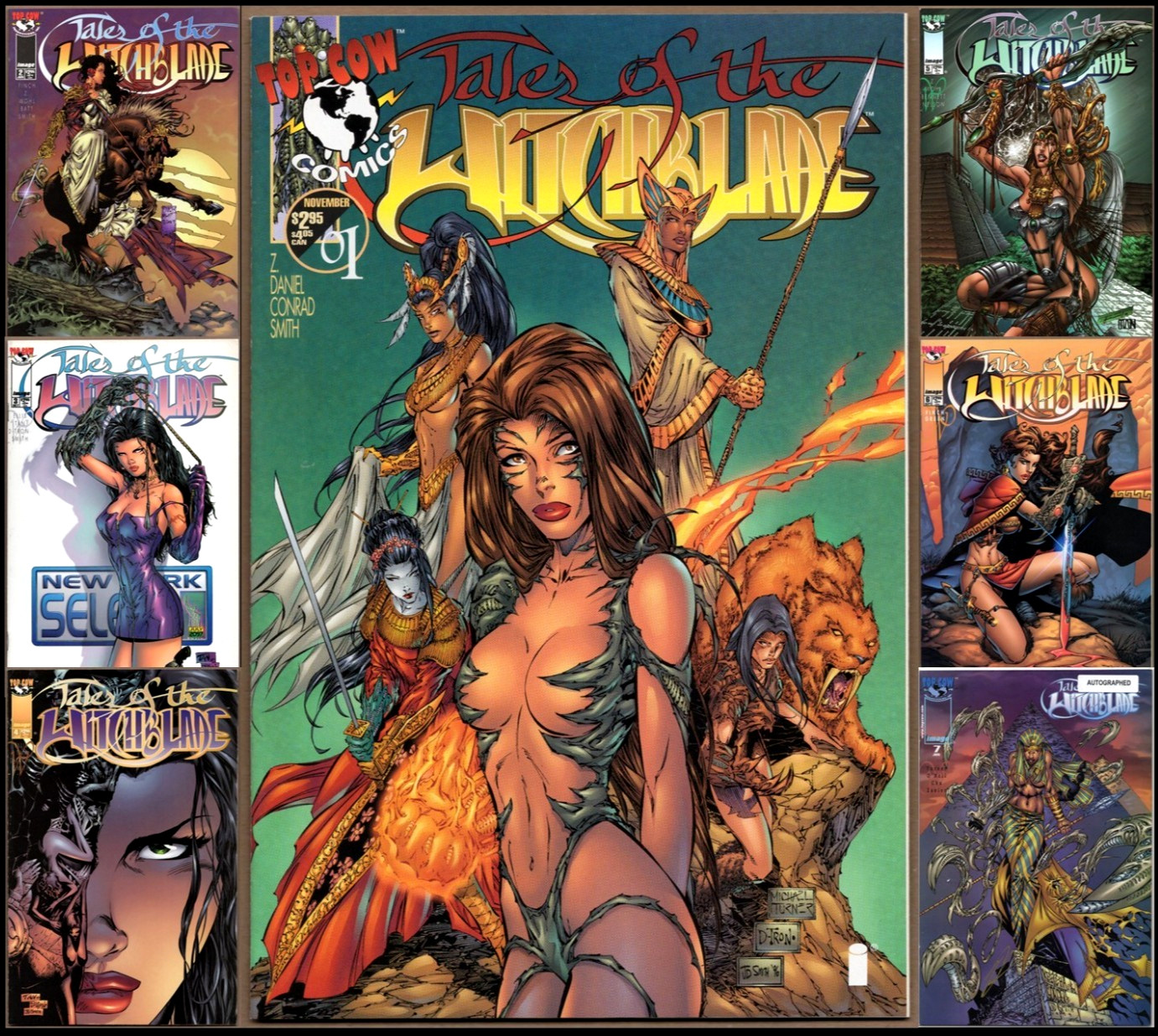 TALES of The WITCHBLADE #1-7 (of 9) 1996 1ST Print Set Michael TURNER Keu CHA