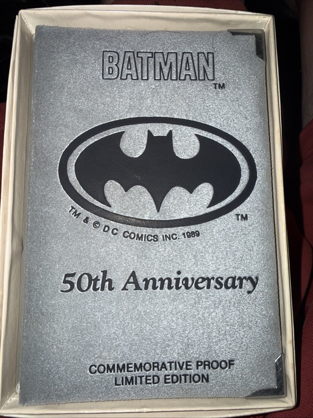 batman 50th anniversary silver coin Commemorative Proof Limited Edition