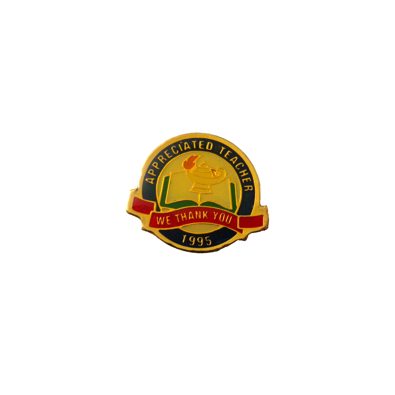 1995 Appreciated Teacher We Thank You Lapel Hat Pin
