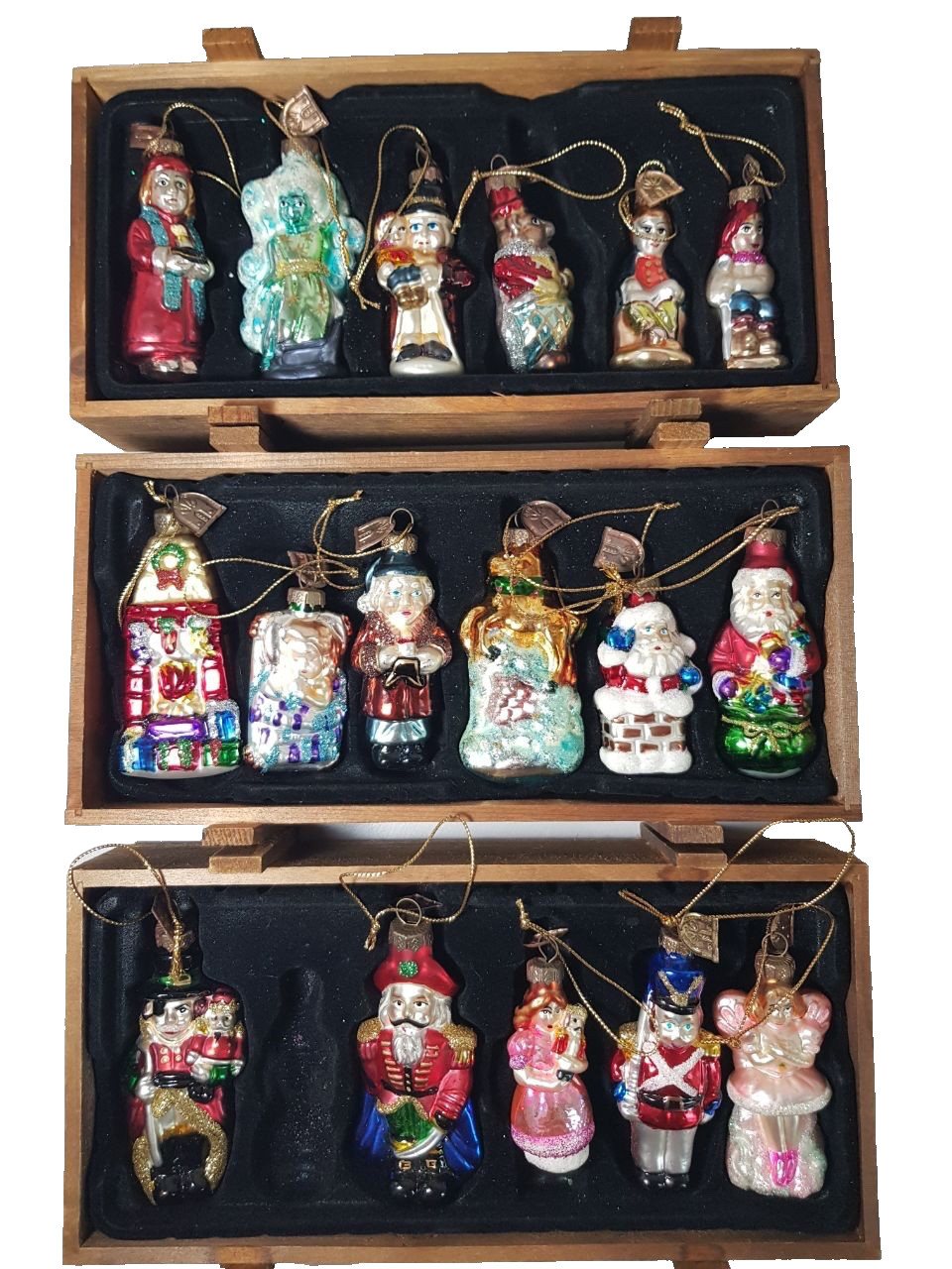 17pc Thomas Pacconi Classics 2004 Anniversary 30 Years Collection Glass Ornament