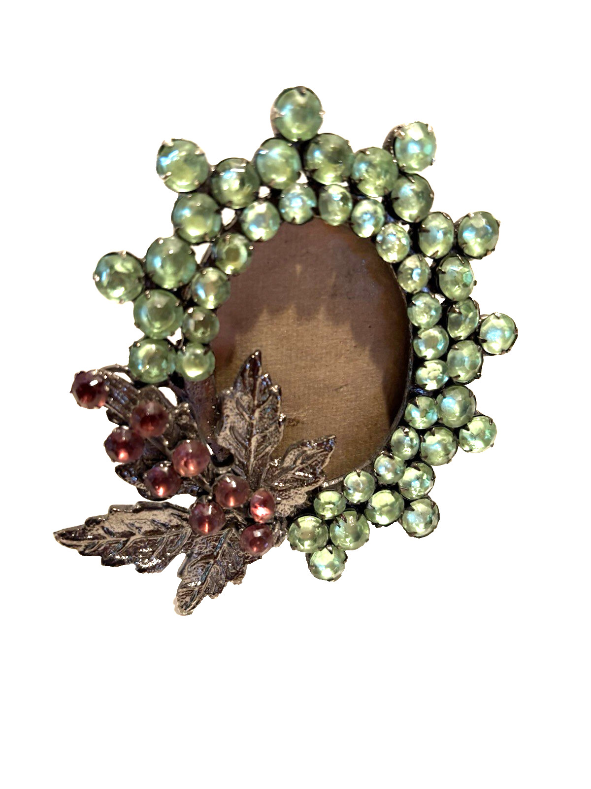 R.J. Graziano Oval Shaped Picture Frame Leaves Crystals 2” x 1.5” R.J. Graziano Oval Shaped Picture Frame Leaves Crystals 2” x 1.5”