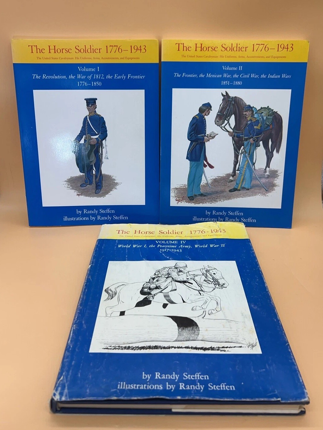 3 - The Horse Soldier 1776-1943 Volume 1, 2, 4. Randy Steffen US Cavalry Uniform 3 - The Horse Soldier 1776-1943 Volume 1, 2, 4. Randy Steffen US Cavalry Uniform