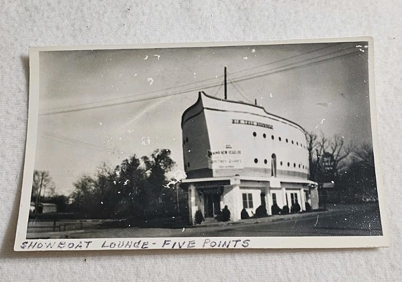 Showboat Lounge At Five Points San Antonio Texas Real FoxPrint Photo Vintage
