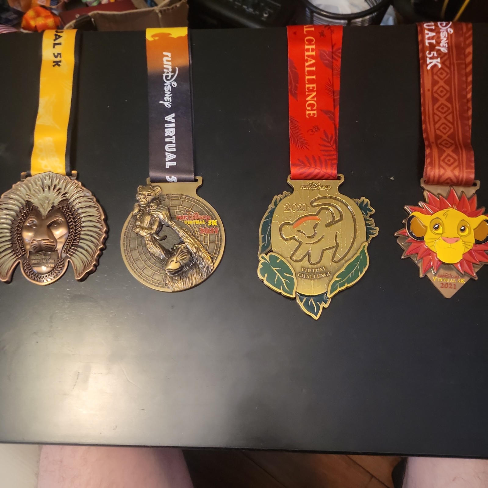 Run Disney 2021 The Lion King Virtual 5K Medal Set Run Disney 2021 The Lion King Virtual 5K Medal Set